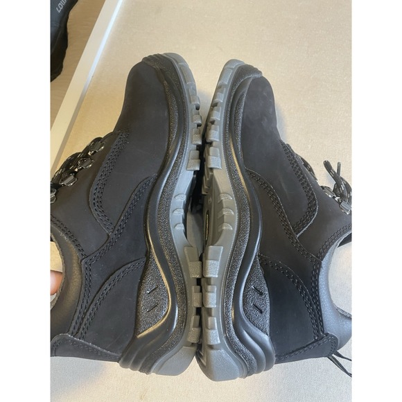 HYTEST Women's 7.5 Black Suede Knox Direct Attach Steel Toe Shoe Workwear - Picture 5 of 11